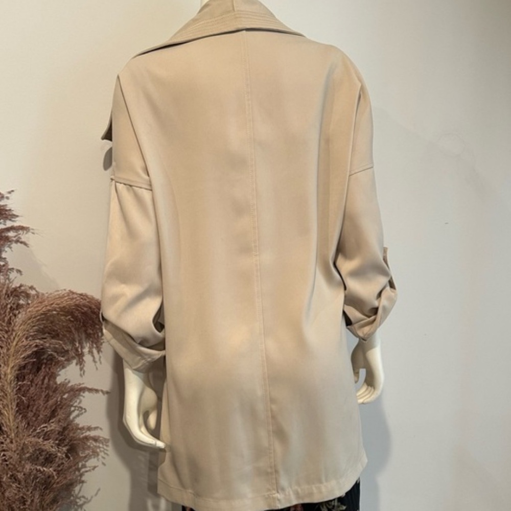 Max Studio Open Front Drape Collar Jacket | Size … - image 3